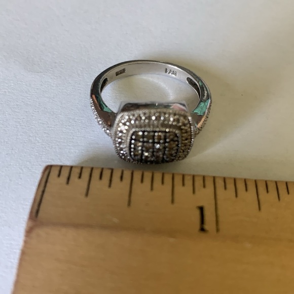 925 sterling silver cocktail ring size 6.5 - Picture 4 of 6